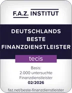 Siegel F.A.Z.-Institut: Deutschlands beste Finanzdienstleister