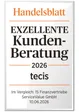 Siegel Handelsblatt: Exzellente Kundenberatung