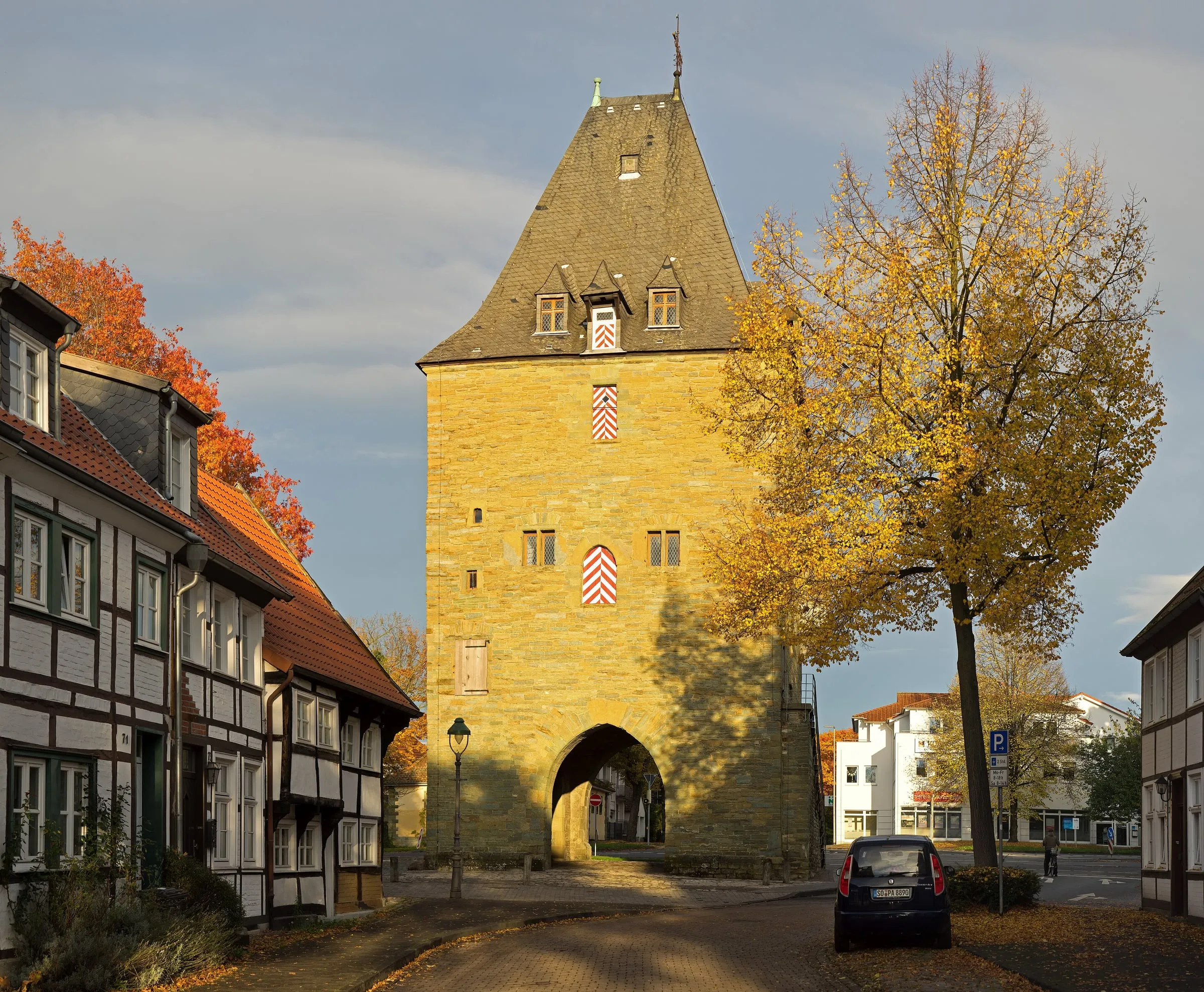 Das Osthofentor in Soest im Herbst